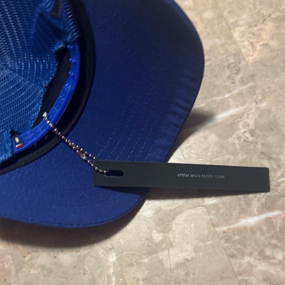 AMIRI Navy Mesh Cap with Black Label - Picture 3 of 3